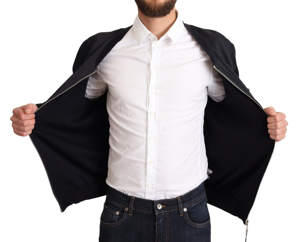 Dolce &amp; Gabbana Elegante Bomberjacke aus Seidenmischung