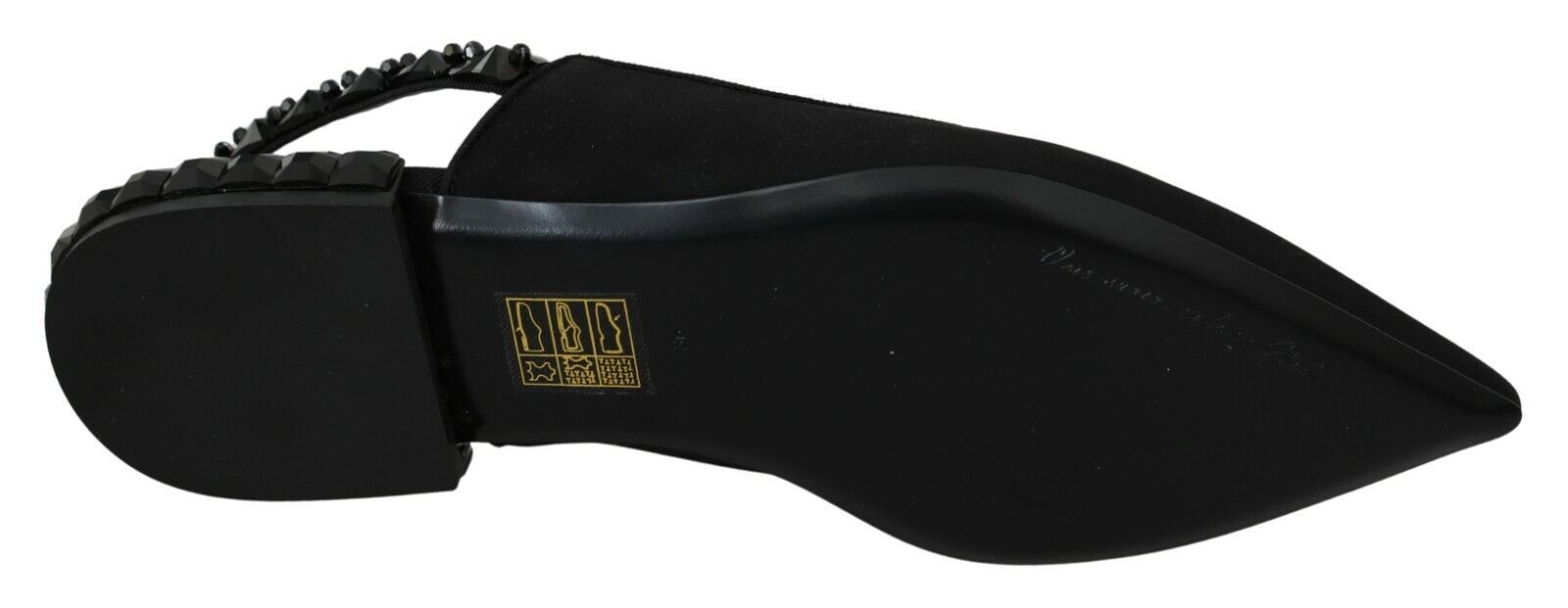 Dolce &amp; Gabbana Elegante Slingback-Ballerinas aus Seidenmischung mit Kristallen