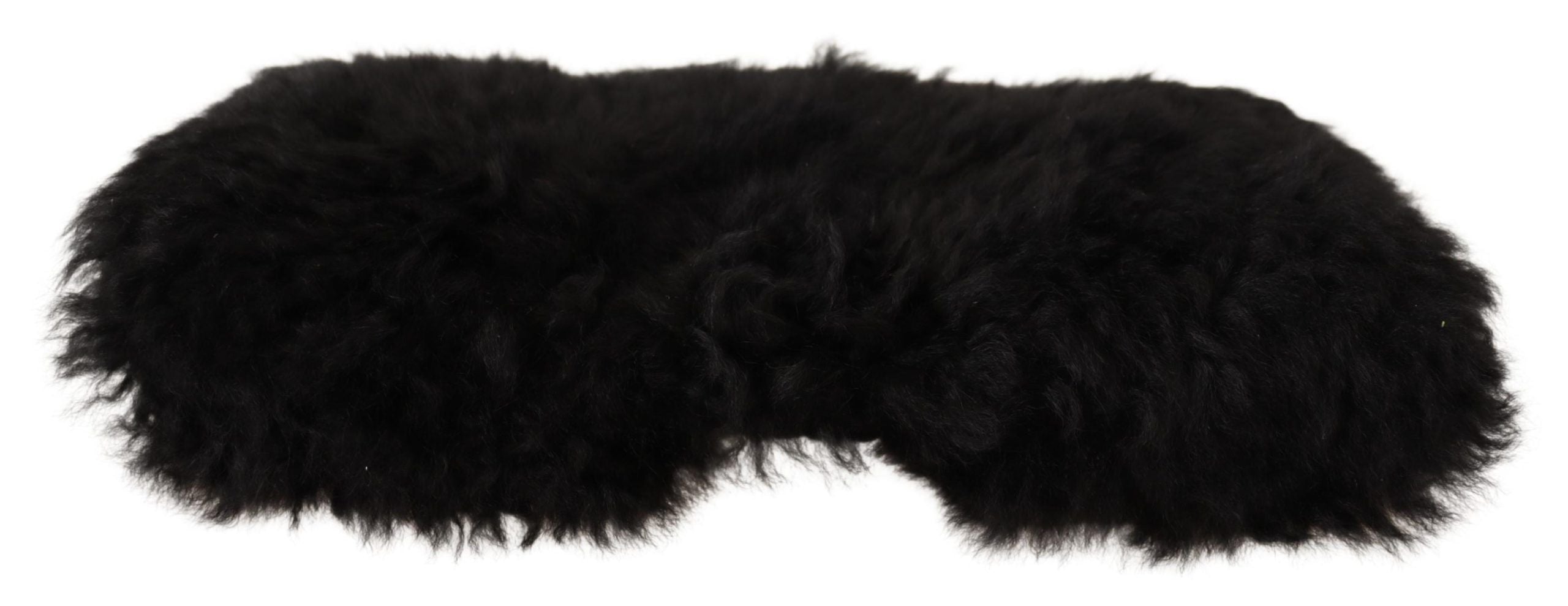 Dolce &amp; Gabbana Elegante schwarze Kaschmir-Alpaka-Pelzmütze