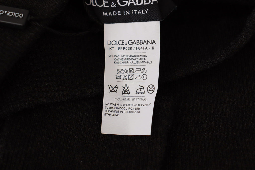 Dolce &amp; Gabbana Elegante Kaschmir-Strumpfhose in Grau | Winter Luxus