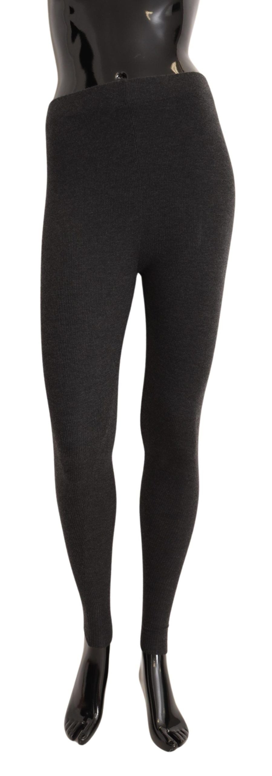 Dolce &amp; Gabbana Elegante graue Kaschmirstrumpfhose – Luxuriöser Komfort