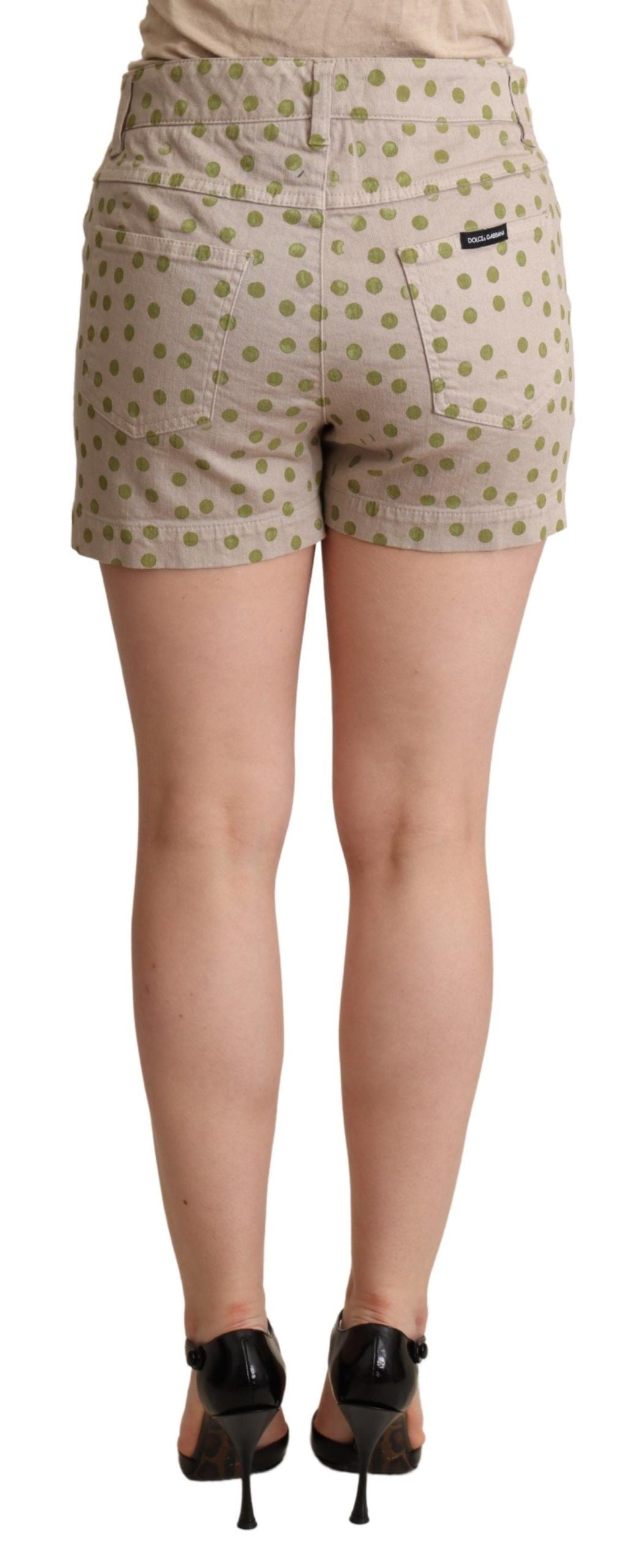 Dolce &amp; Gabbana Schicke Shorts aus Baumwollstretch mit Punkten