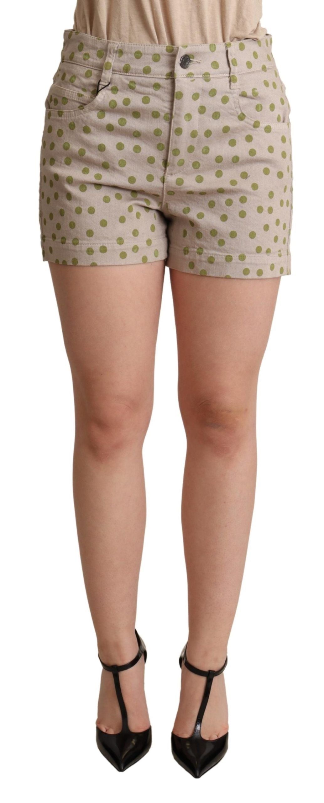 Dolce &amp; Gabbana Schicke Shorts aus Baumwollstretch mit Punkten