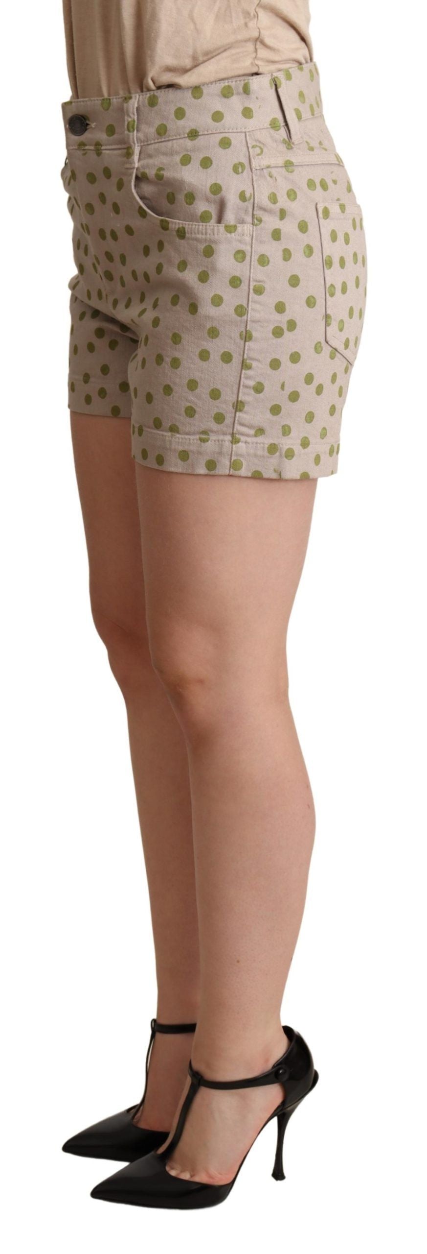 Dolce &amp; Gabbana Schicke Shorts aus Baumwollstretch mit Punkten