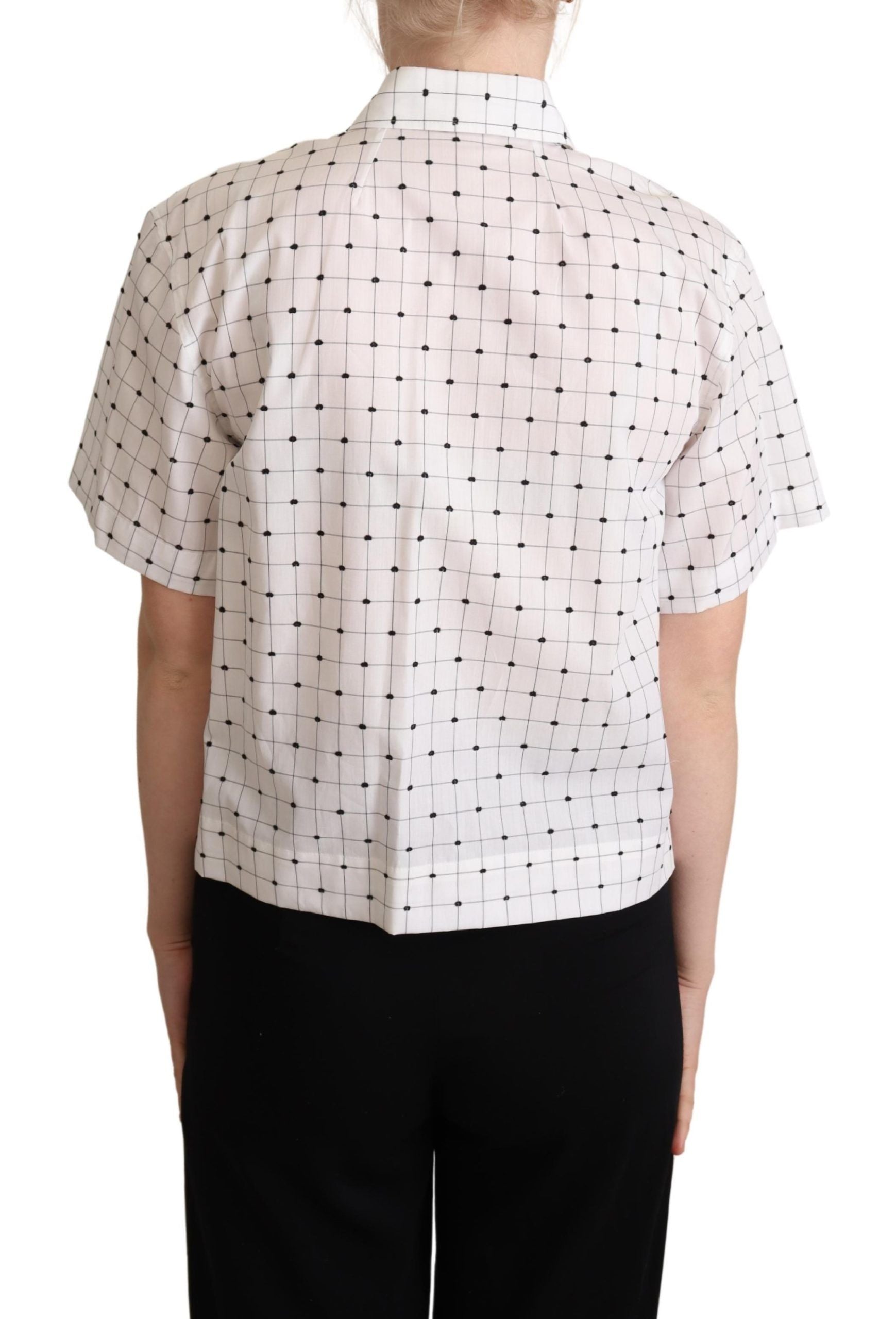 Dolce &amp; Gabbana Schickes Poloshirt mit monochromen Punkten