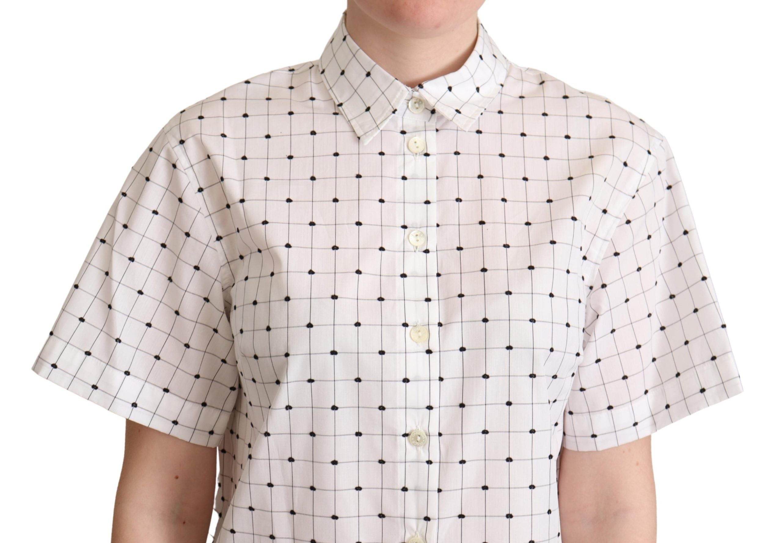 Dolce &amp; Gabbana Schickes Poloshirt mit monochromen Punkten