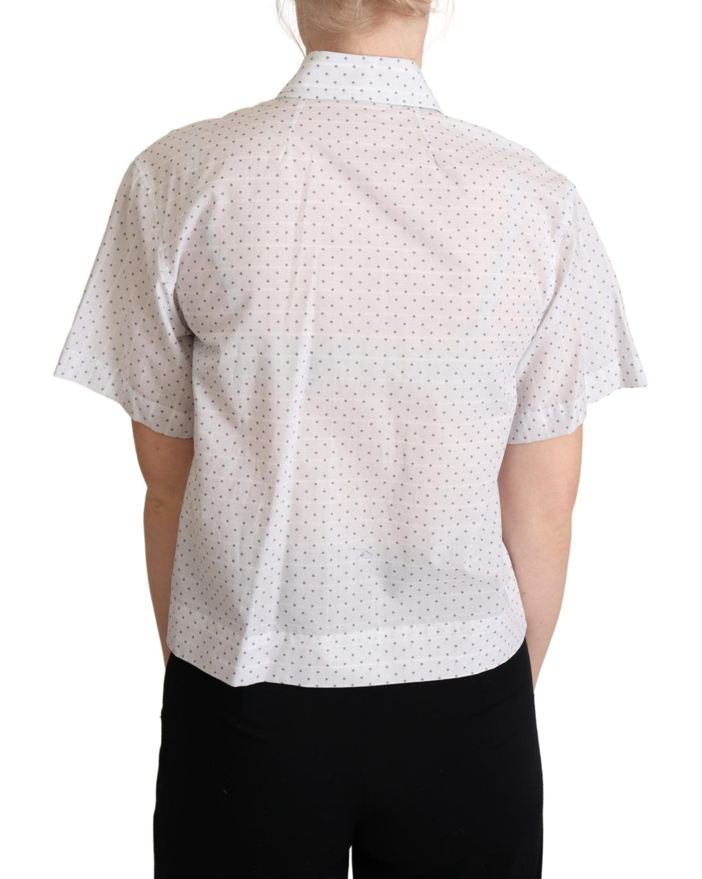 Dolce &amp; Gabbana Elegantes Poloshirt aus Baumwolle mit Punkten