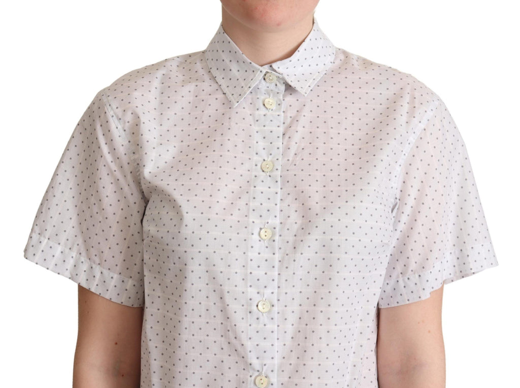 Dolce &amp; Gabbana Elegantes Poloshirt aus Baumwolle mit Punkten