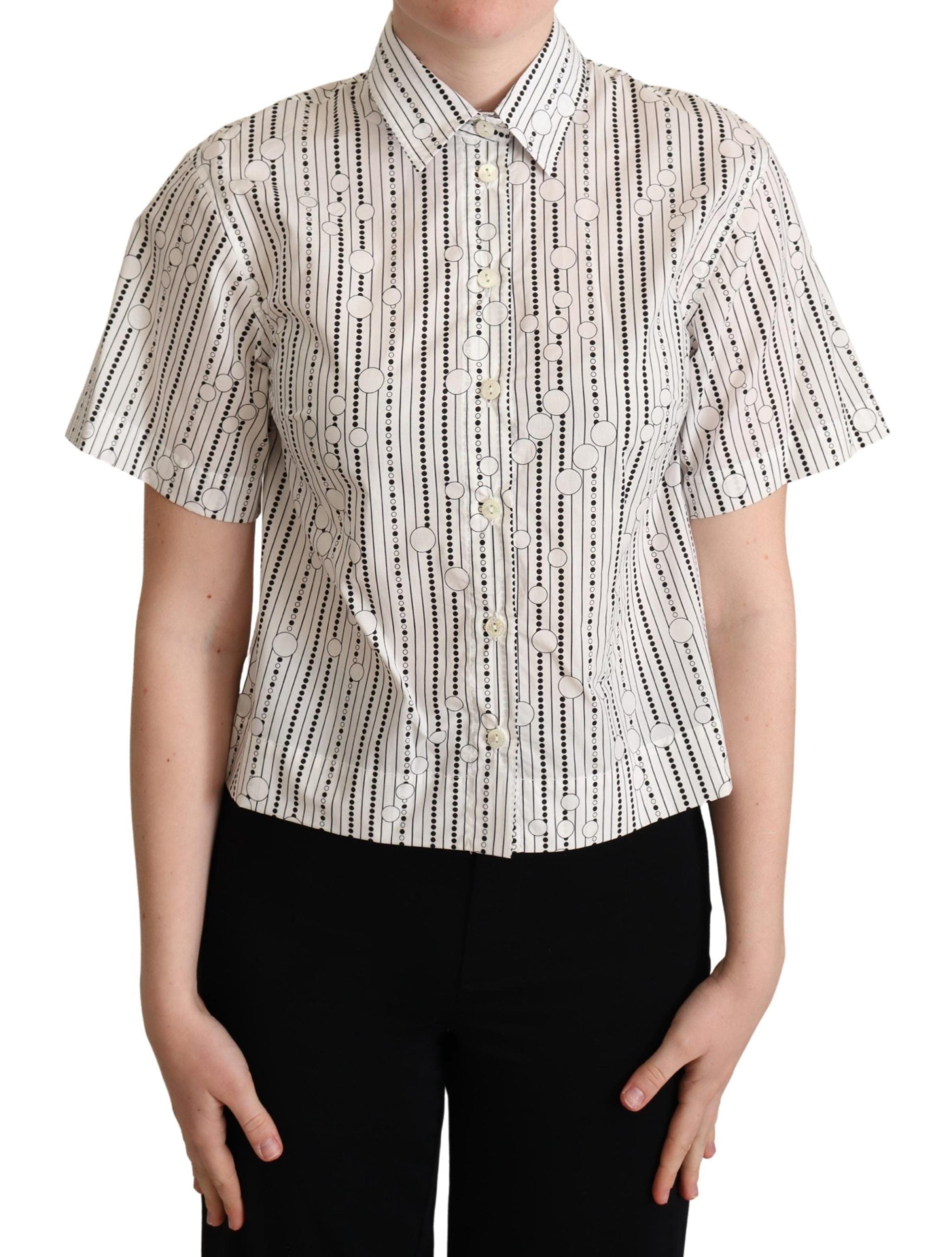 Dolce &amp; Gabbana – Poloshirt mit geometrischem Kragen und elegantem Design