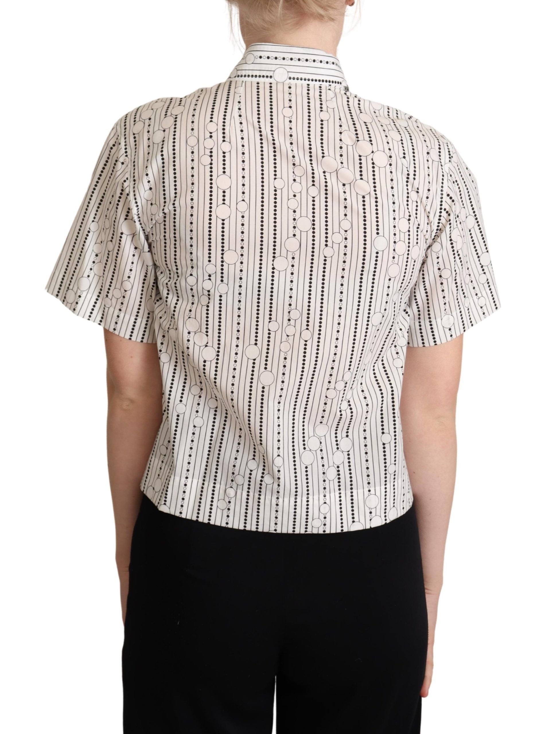 Dolce &amp; Gabbana – Poloshirt mit geometrischem Kragen und elegantem Design