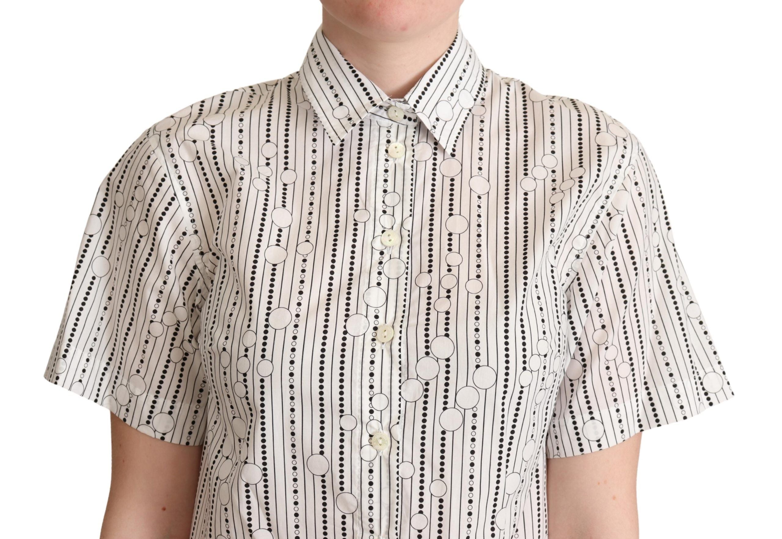 Dolce &amp; Gabbana – Poloshirt mit geometrischem Kragen und elegantem Design