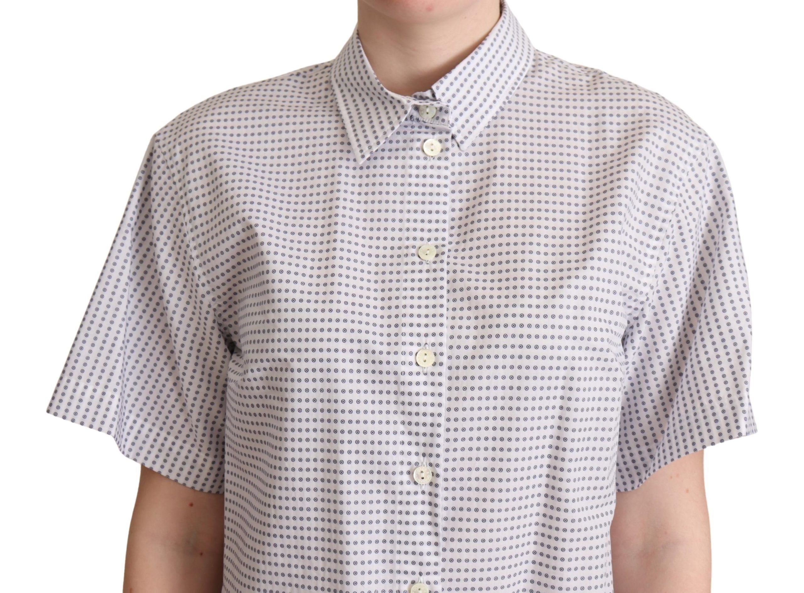 Dolce &amp; Gabbana Elegantes Poloshirt mit Polka Dots-Kragen