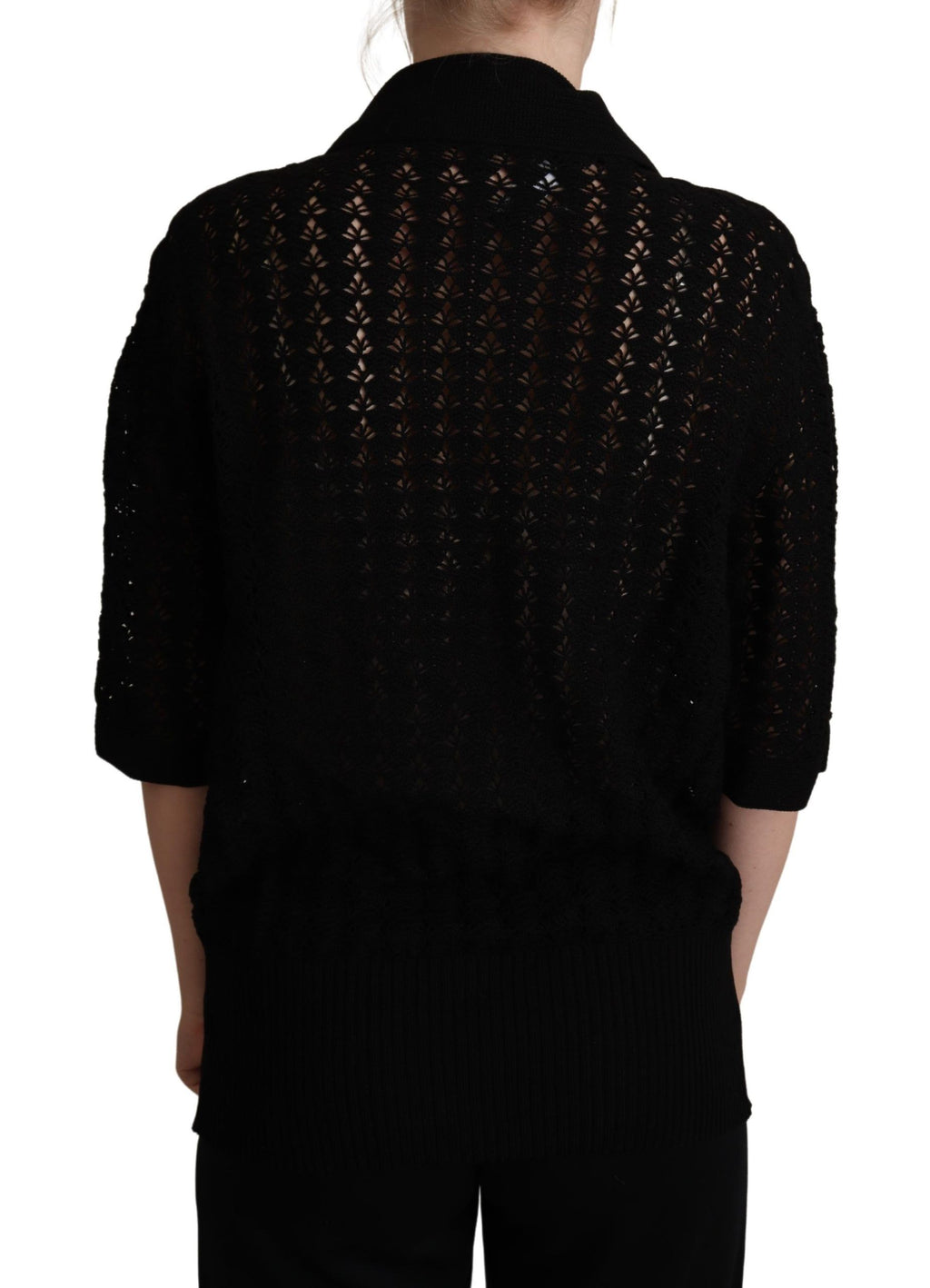 Dolce &amp; Gabbana – Bestickter Luxus-Kurzarmpullover