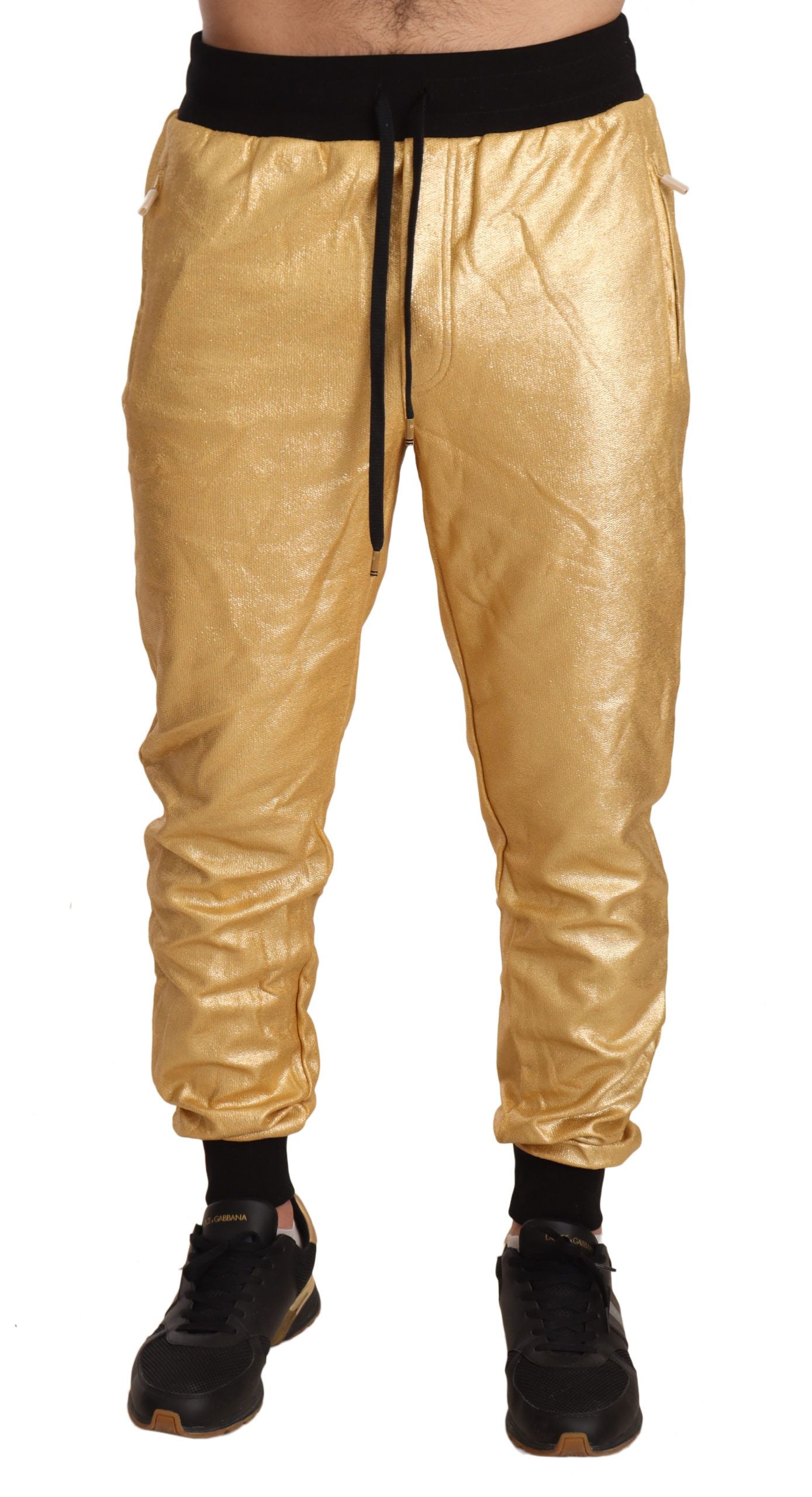 Dolce &amp; Gabbana Goldene Jogginghose „Jahr des Schweins“