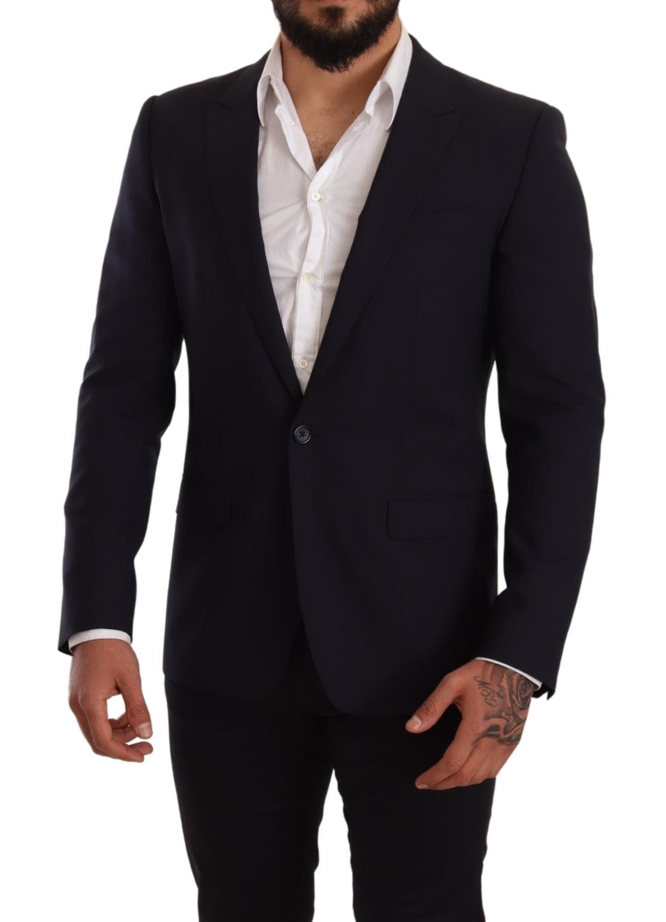 Dolce &amp; Gabbana Eleganter Marineblauer Martini-Blazer von Renens Tailors