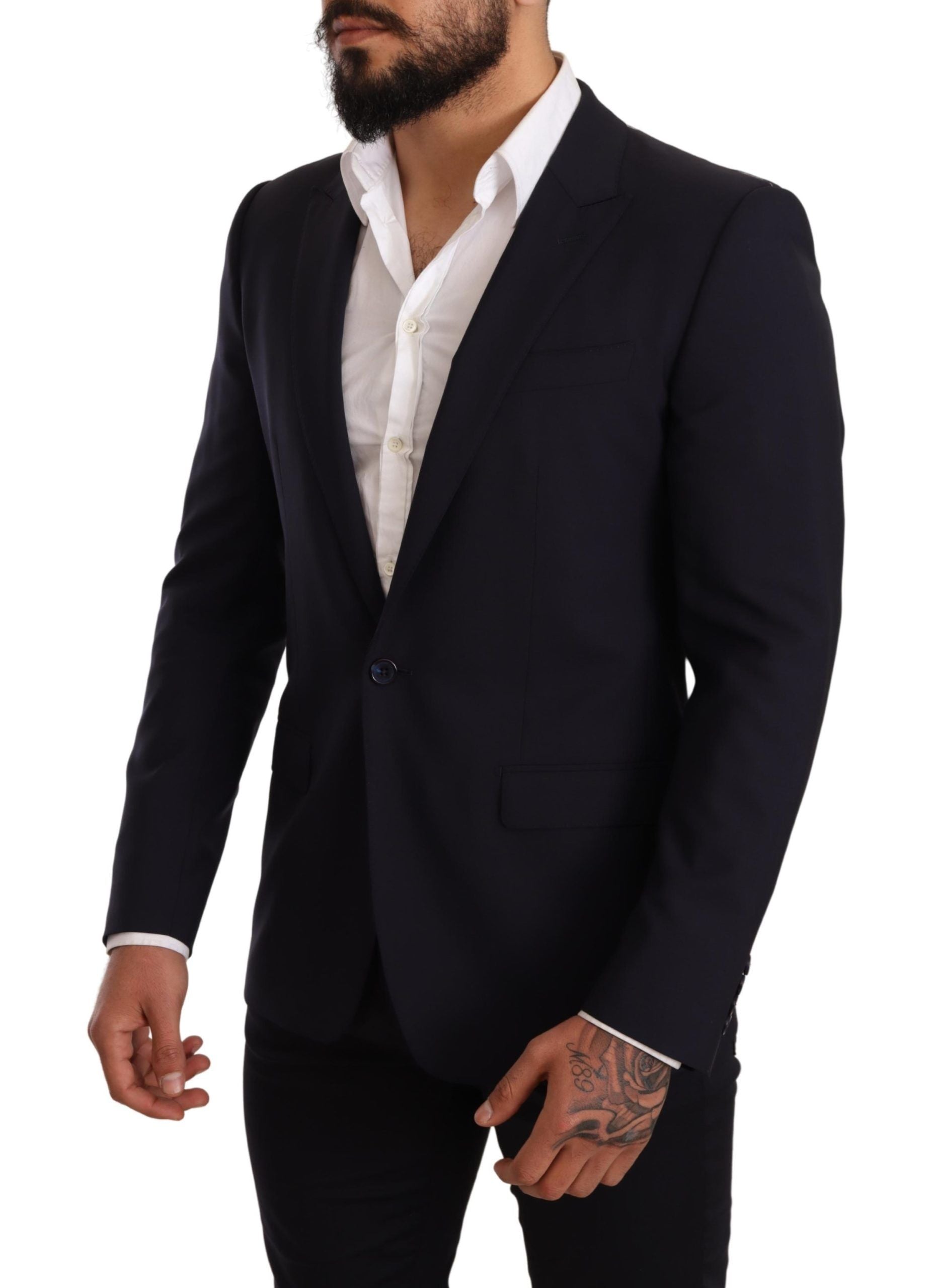 Dolce &amp; Gabbana Eleganter Marineblauer Martini-Blazer von Renens Tailors