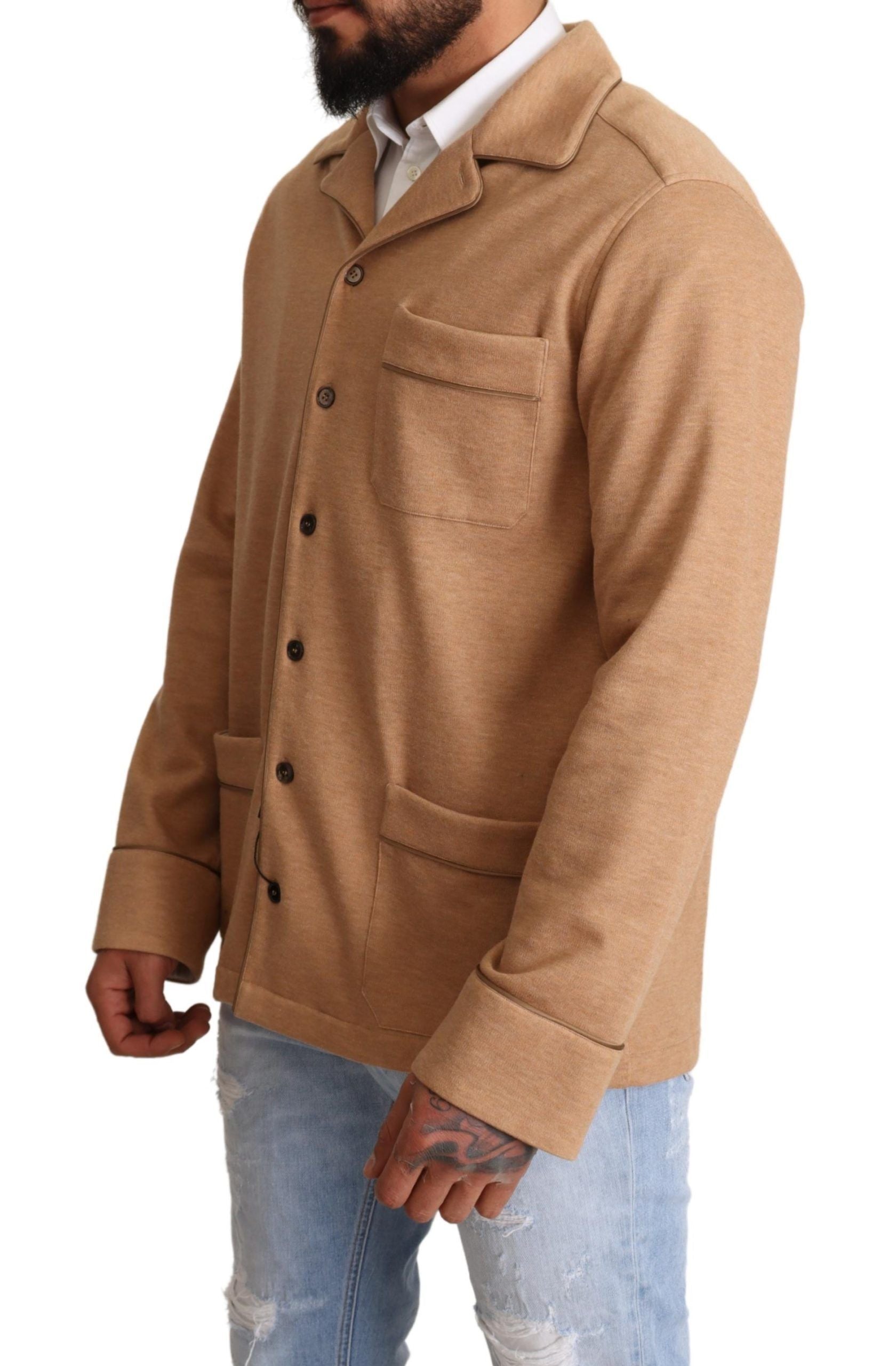 Dolce &amp; Gabbana Elegante hellblaue Jacke für Herren