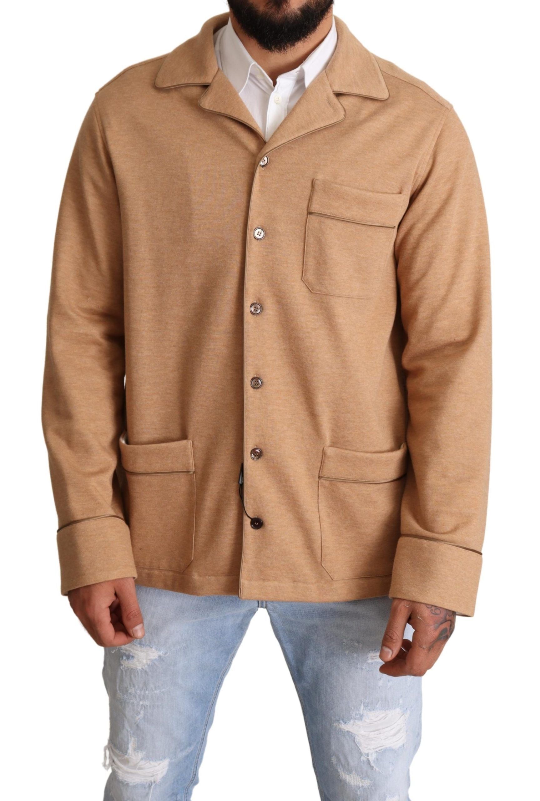 Dolce &amp; Gabbana Elegante hellblaue Jacke für Herren