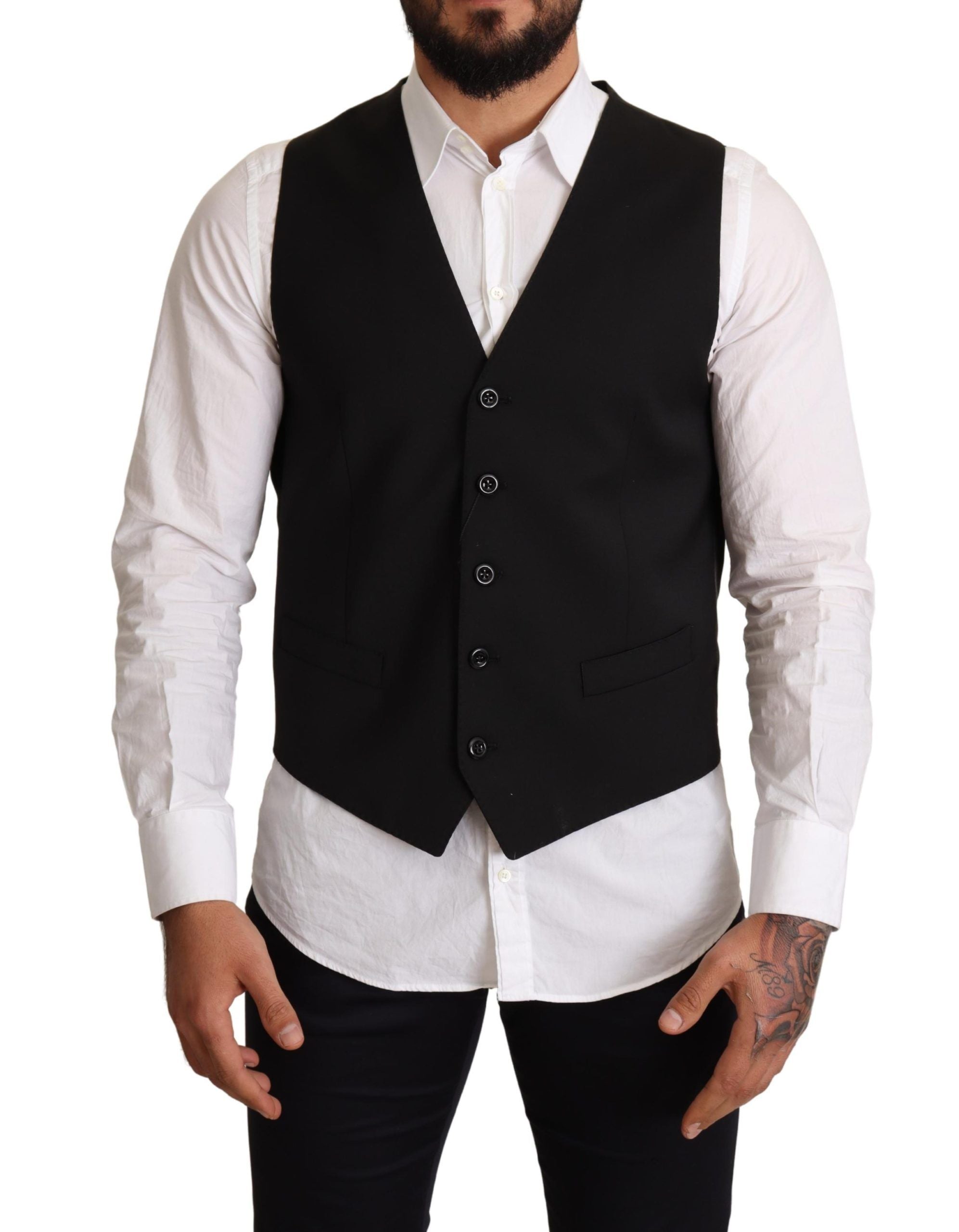 Dolce &amp; Gabbana – Elegante schwarze Weste für formelle Anlässe