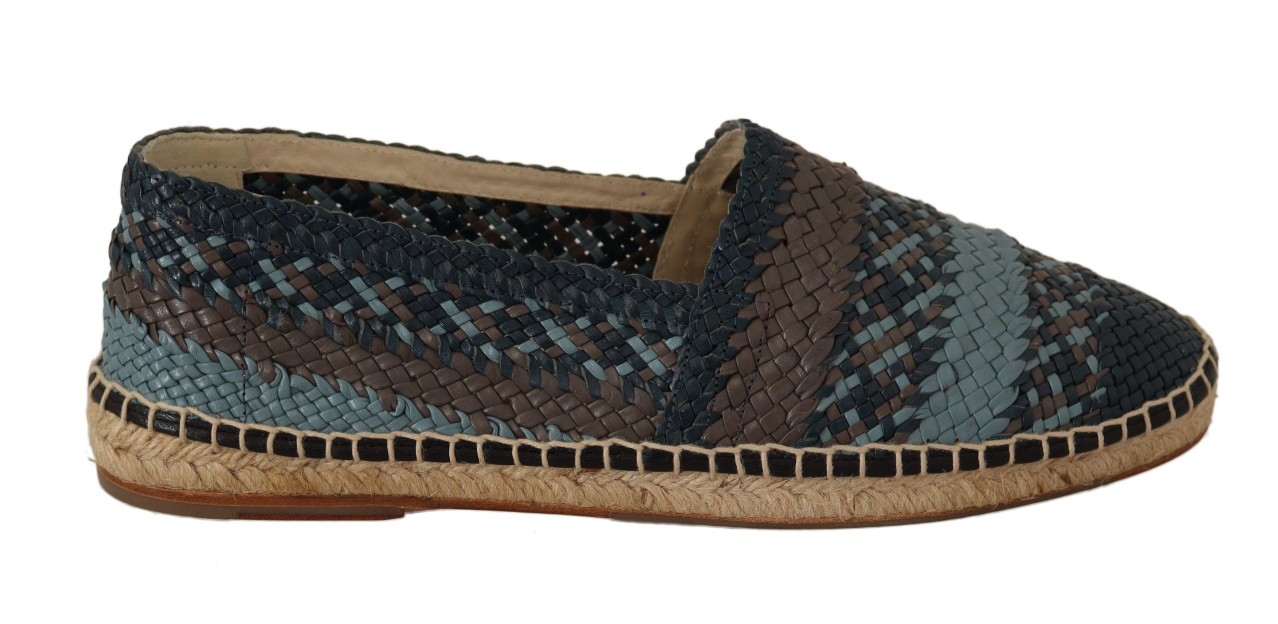 Dolce &amp; Gabbana Elegante Espadrilles aus gewebtem Leder