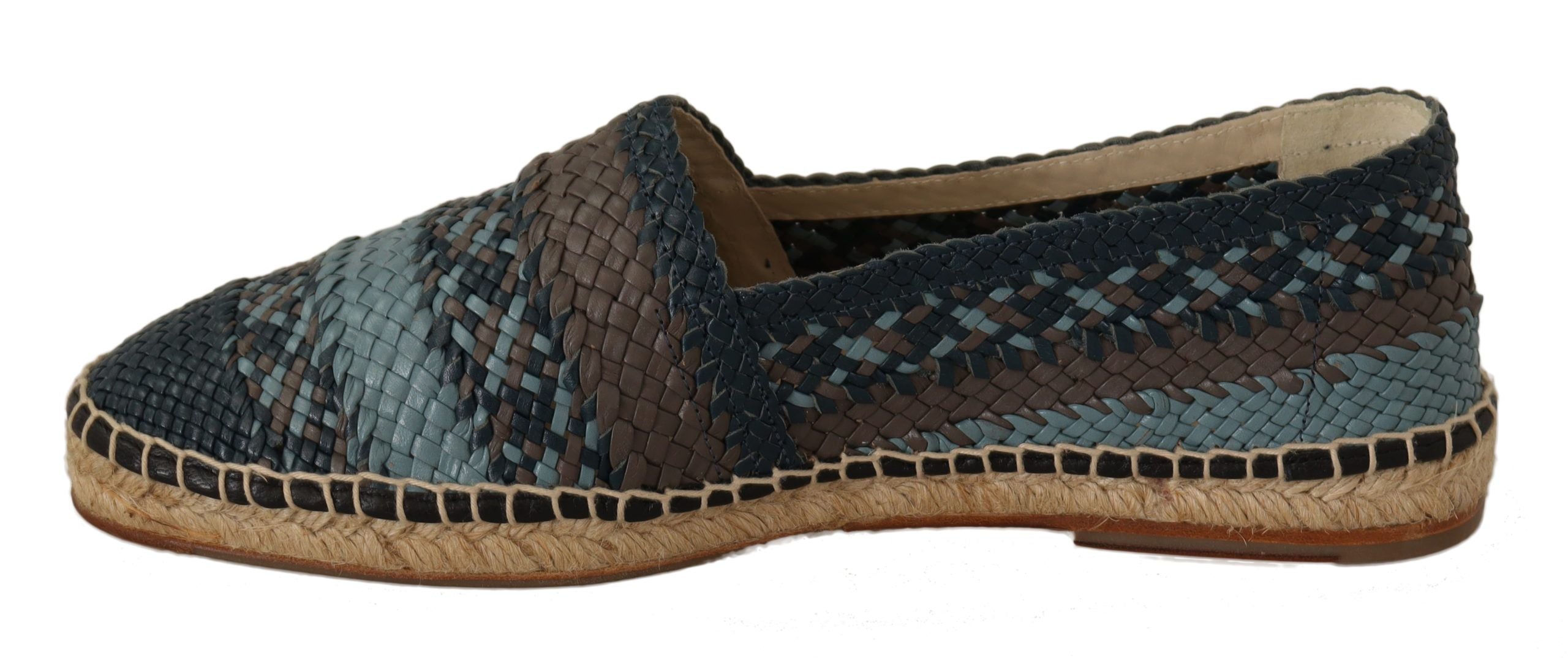 Dolce &amp; Gabbana Elegante Espadrilles aus gewebtem Leder