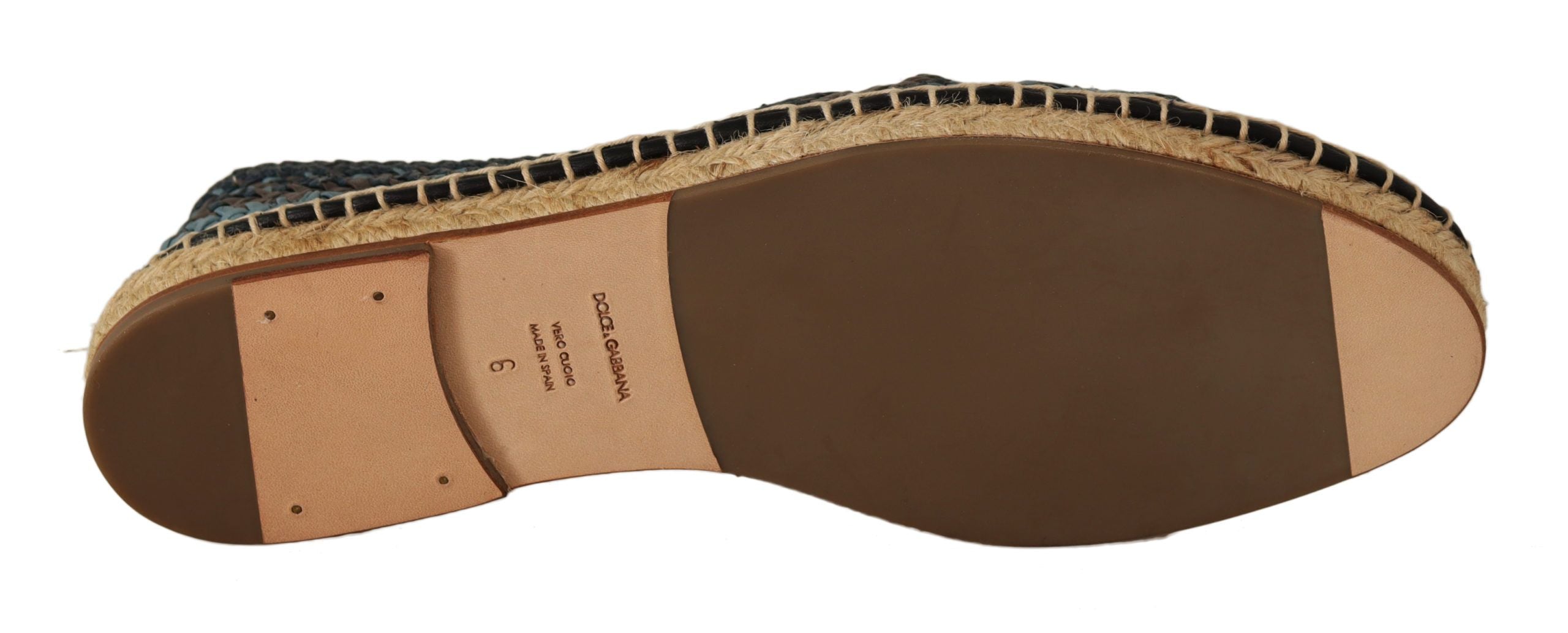 Dolce &amp; Gabbana Elegante Espadrilles aus gewebtem Leder