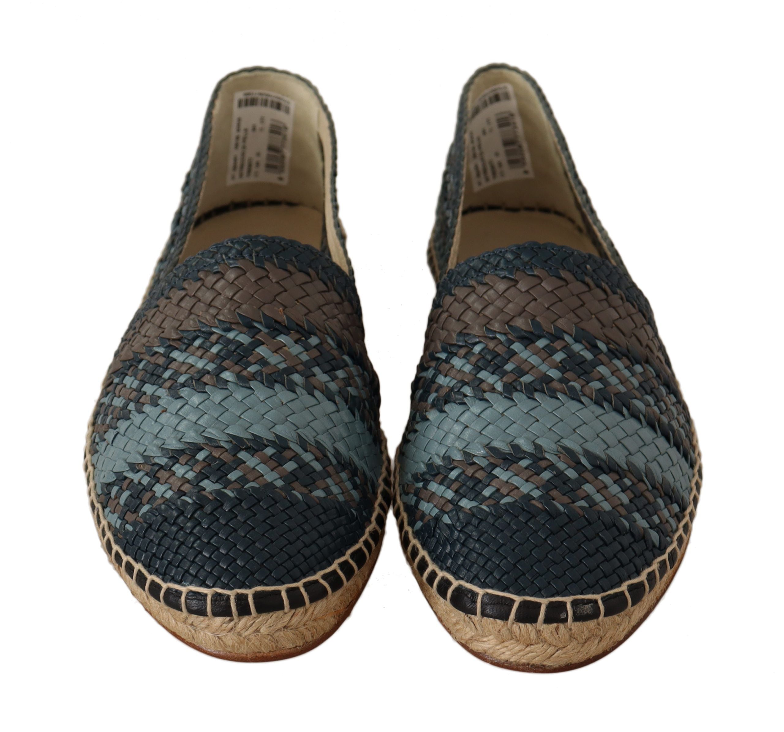 Dolce &amp; Gabbana Elegante Espadrilles aus gewebtem Leder