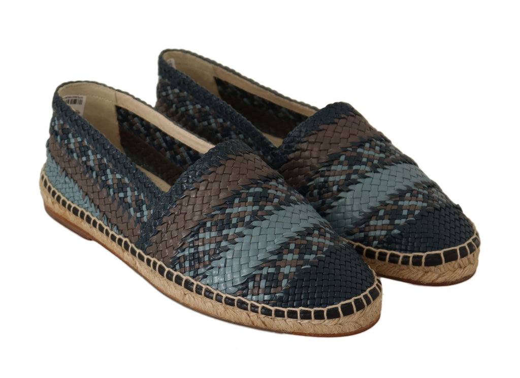 Dolce &amp; Gabbana Elegante Espadrilles aus gewebtem Leder
