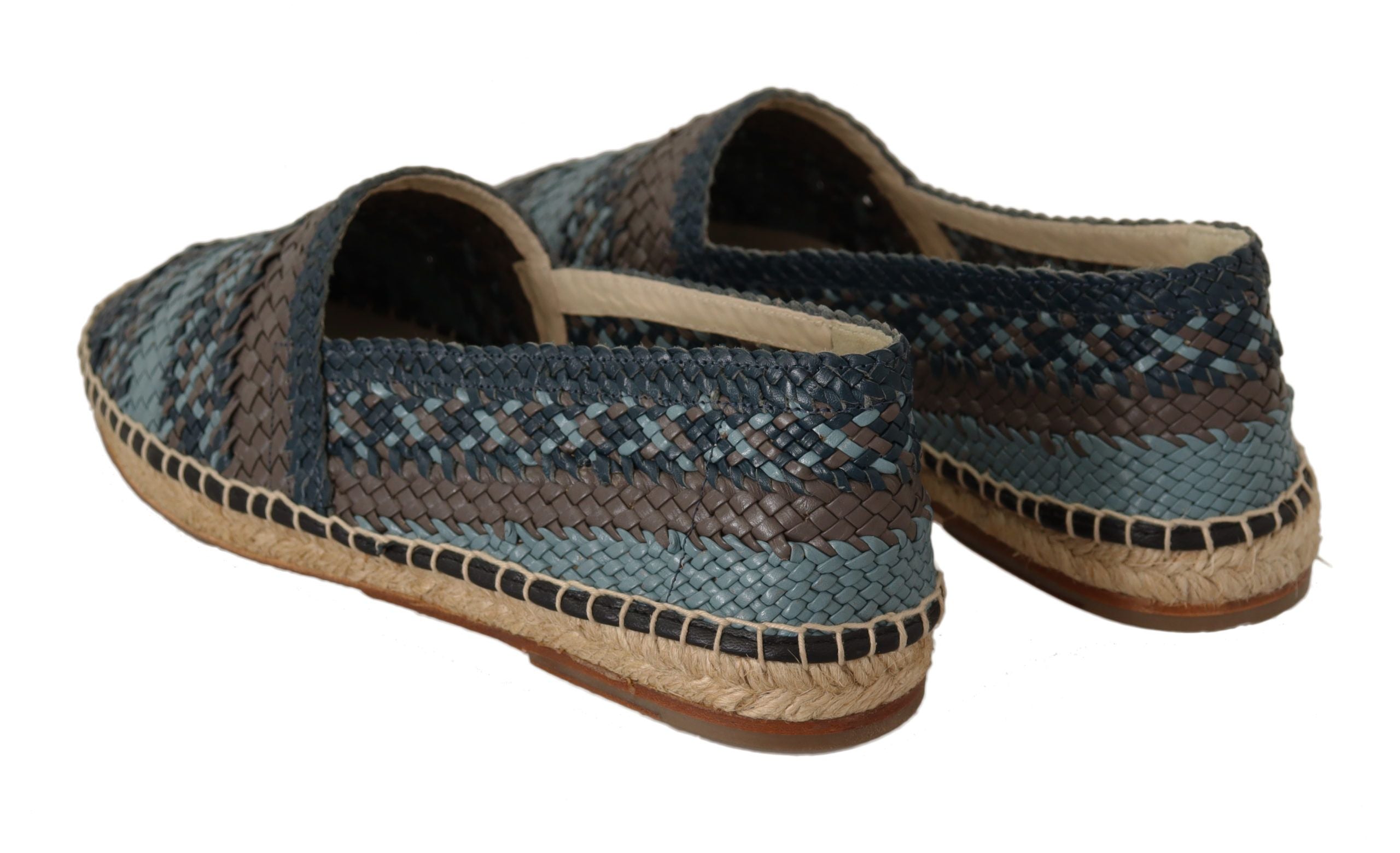 Dolce &amp; Gabbana Elegante Espadrilles aus gewebtem Leder