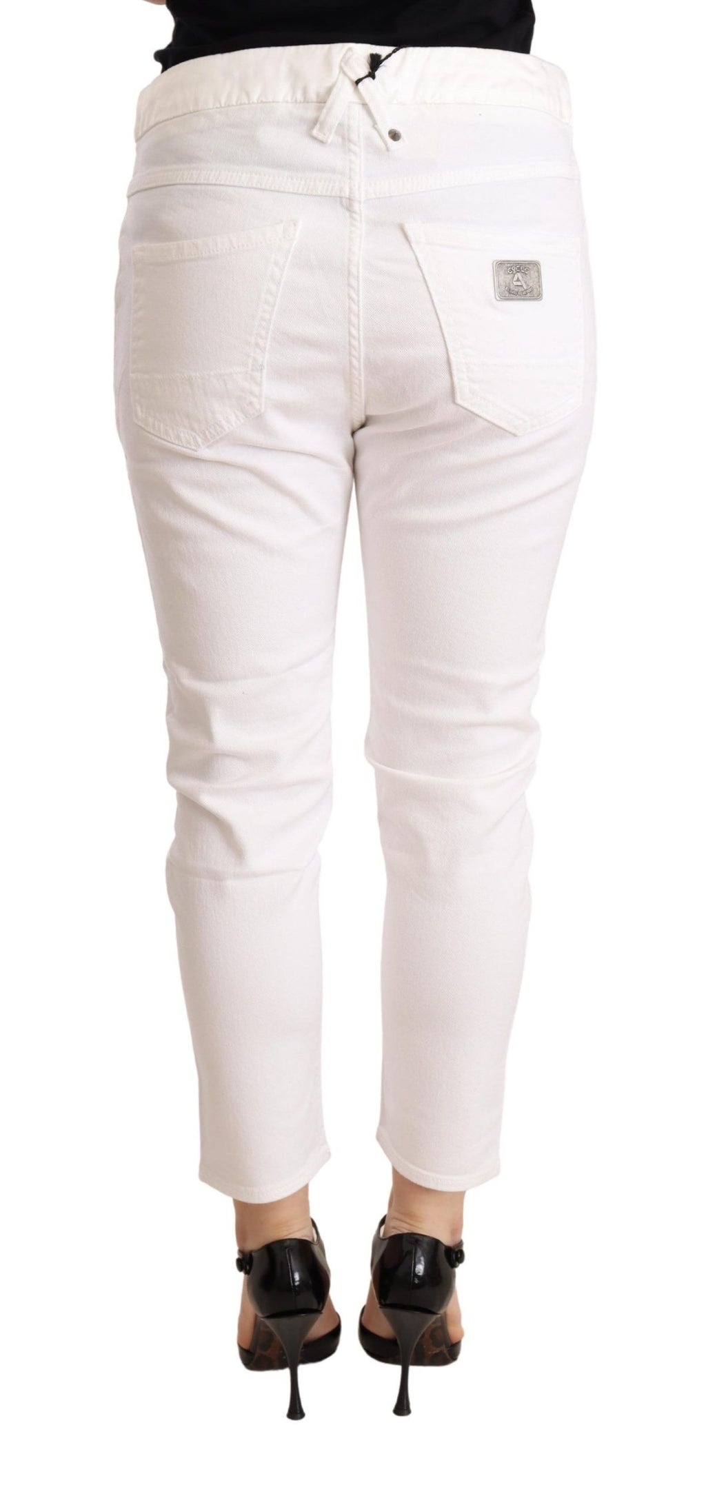 CYCLE Elegante Slim Fit Weiße Skinny Hose