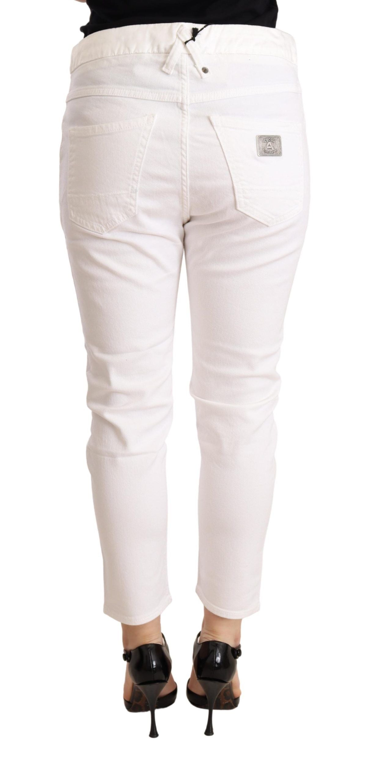CYCLE Elegante Slim Fit Weiße Skinny Hose