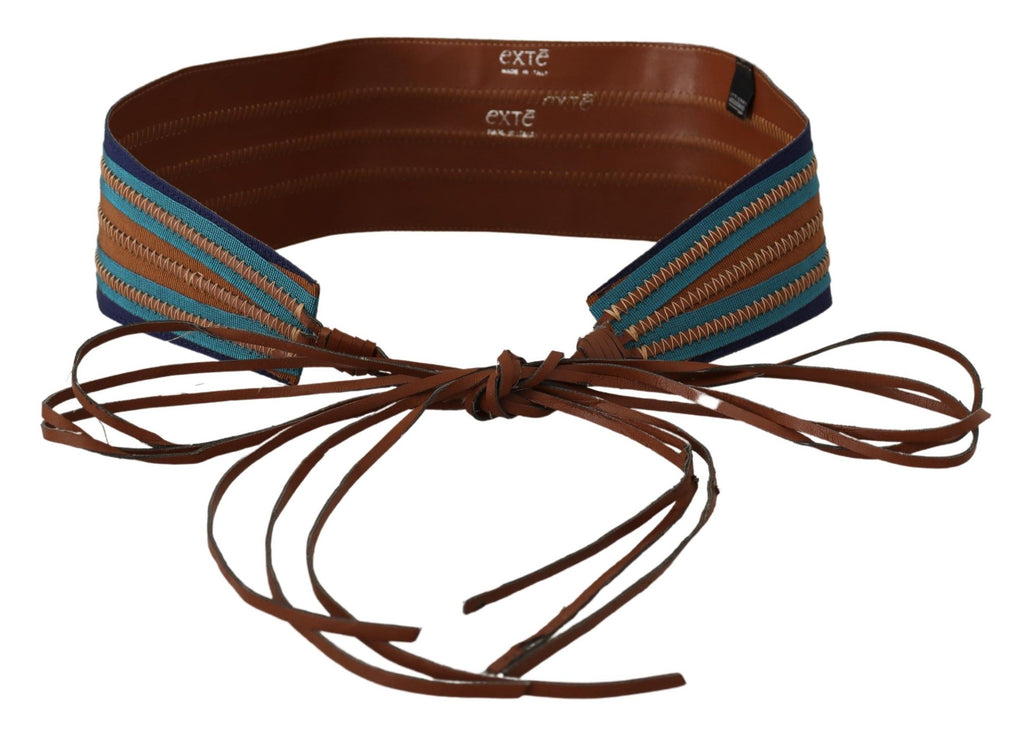 Exte Eleganter mehrfarbiger Taillengürtel aus Leder