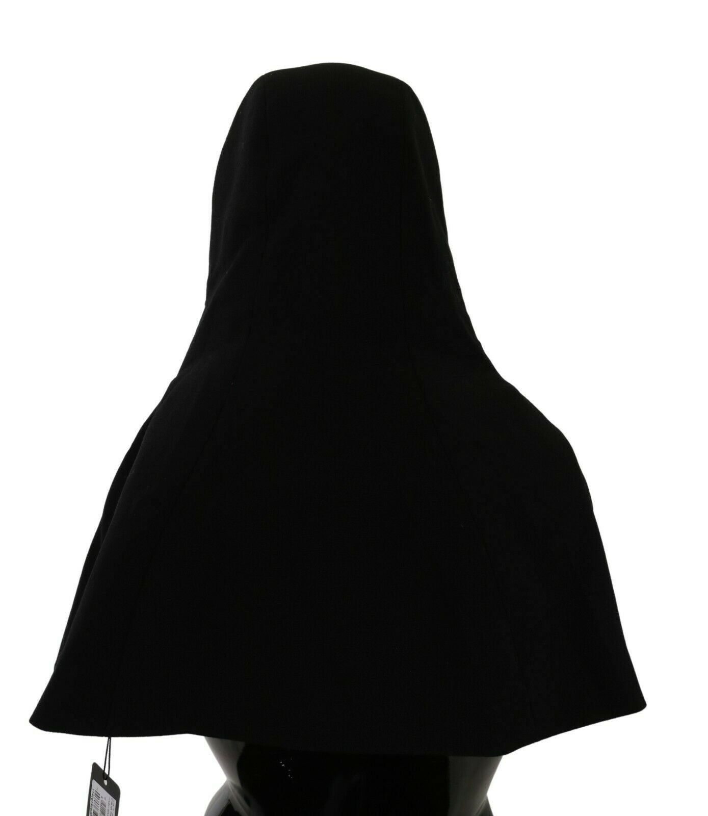 Dolce &amp; Gabbana – Eleganter schwarzer Kapuzenschal