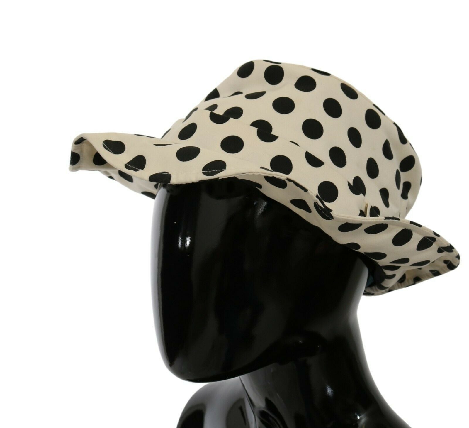 Dolce &amp; Gabbana Schicker schwarzer Trilby-Hut mit Punkten