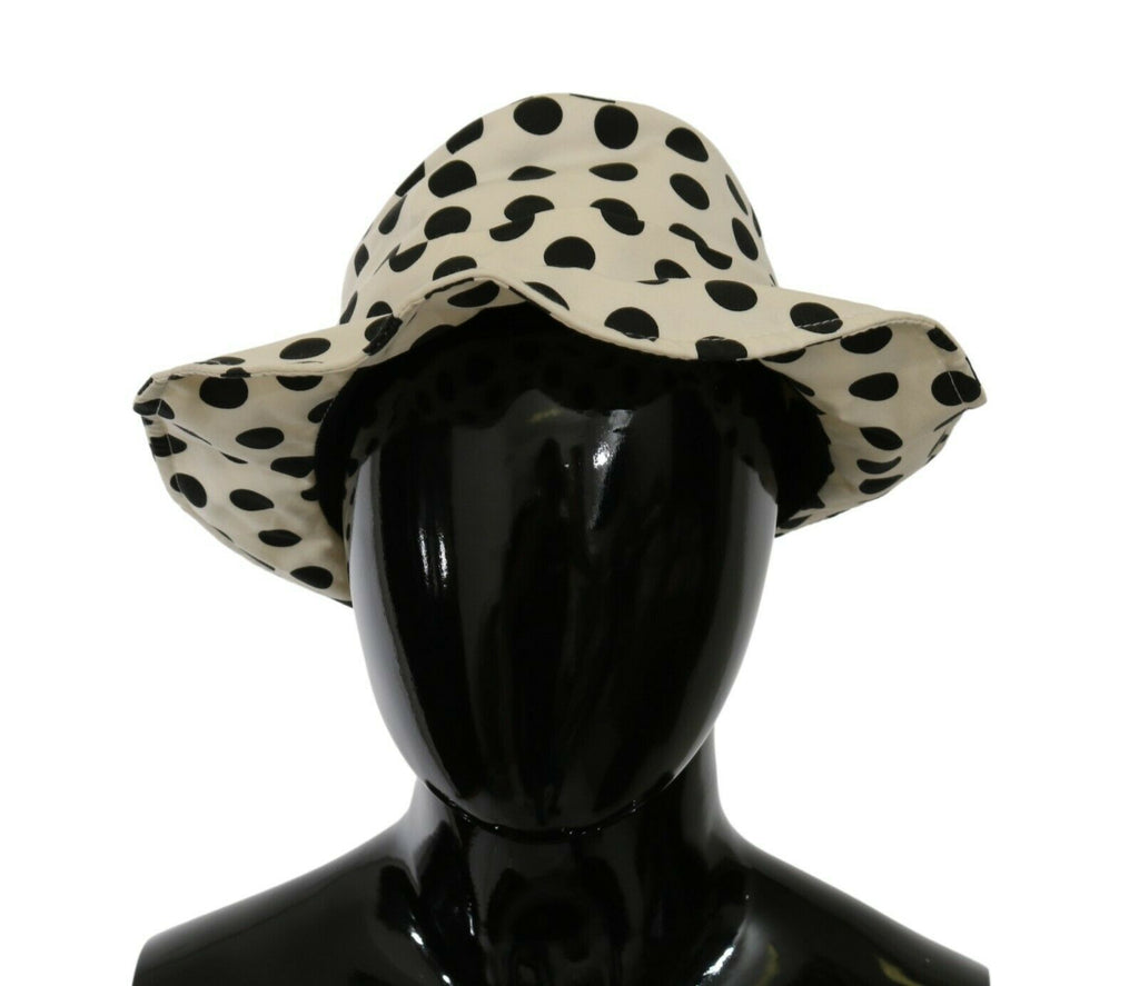 Dolce &amp; Gabbana Schicker schwarzer Trilby-Hut mit Punkten
