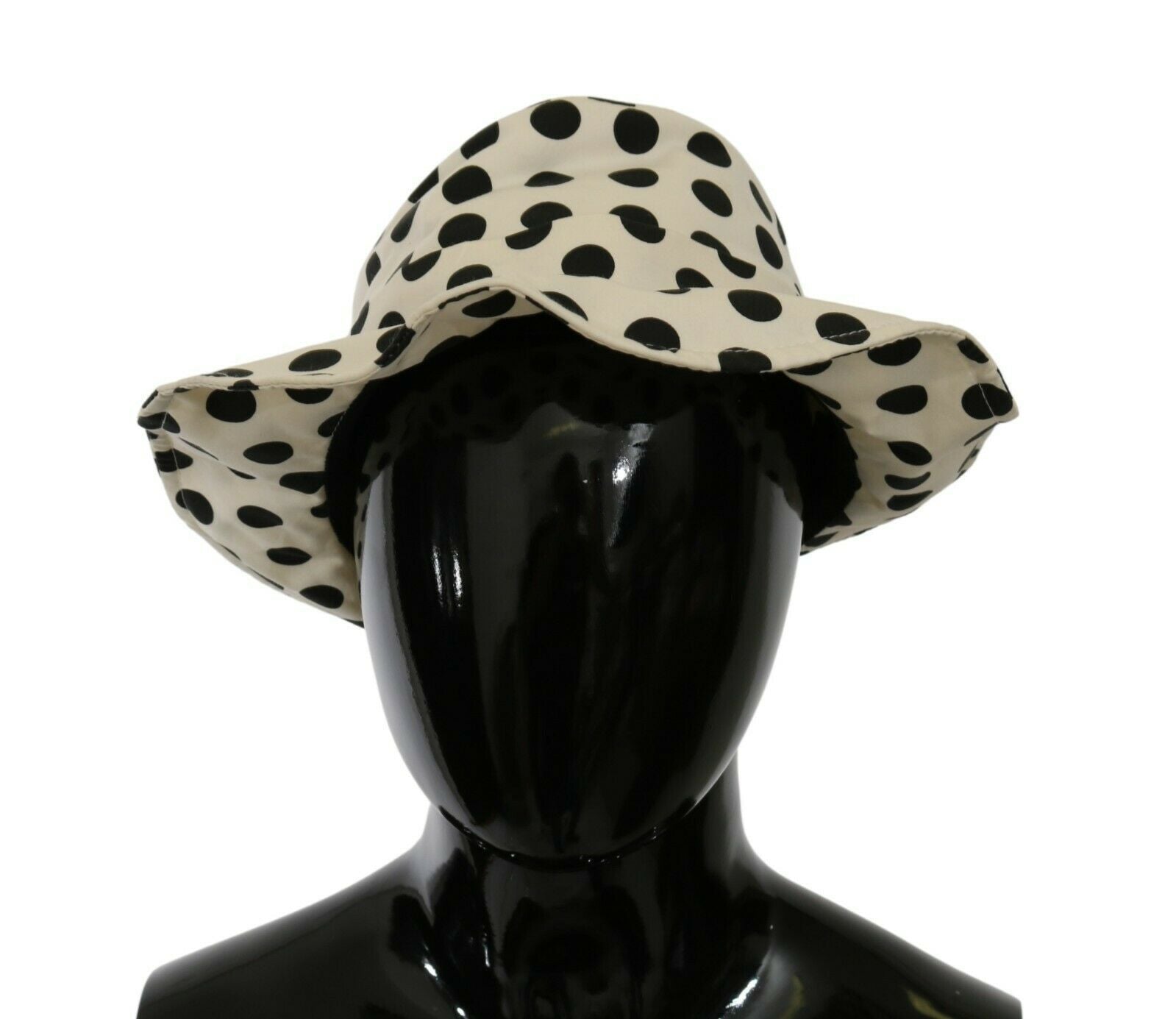 Dolce &amp; Gabbana Schicker schwarzer Trilby-Hut mit Punkten