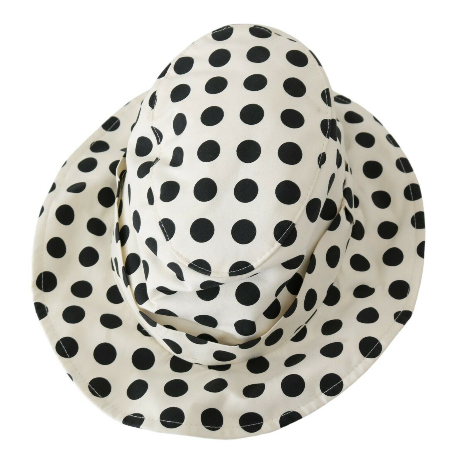 Dolce &amp; Gabbana Schicker schwarzer Trilby-Hut mit Punkten