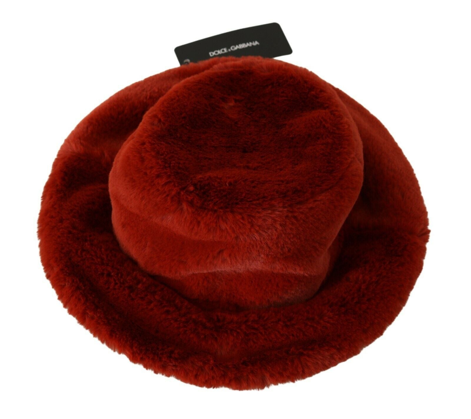 Dolce &amp; Gabbana – Elegante rote Bucket Cap mit Logo-Details
