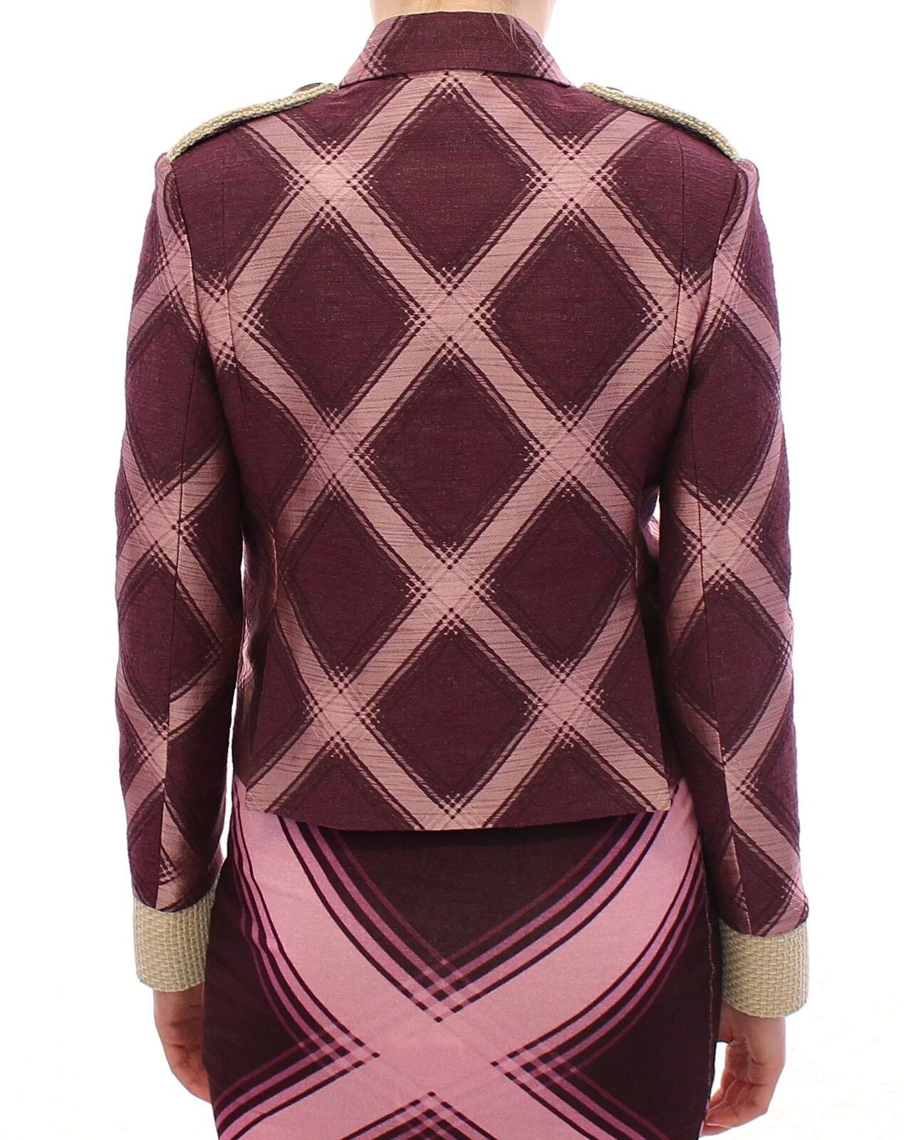 House of Holland – Elegante Jacke mit mehrfarbigem Karomuster