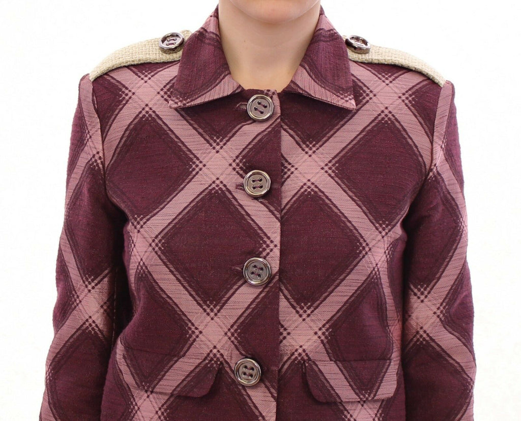 House of Holland – Elegante Jacke mit mehrfarbigem Karomuster