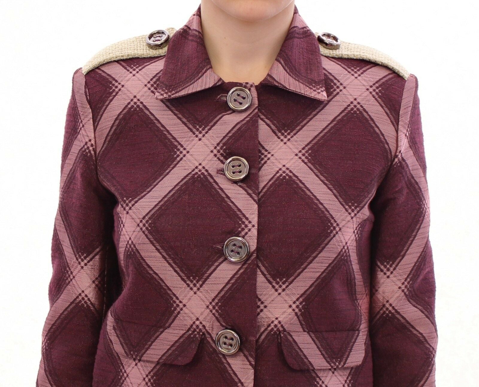 House of Holland – Elegante Jacke mit mehrfarbigem Karomuster