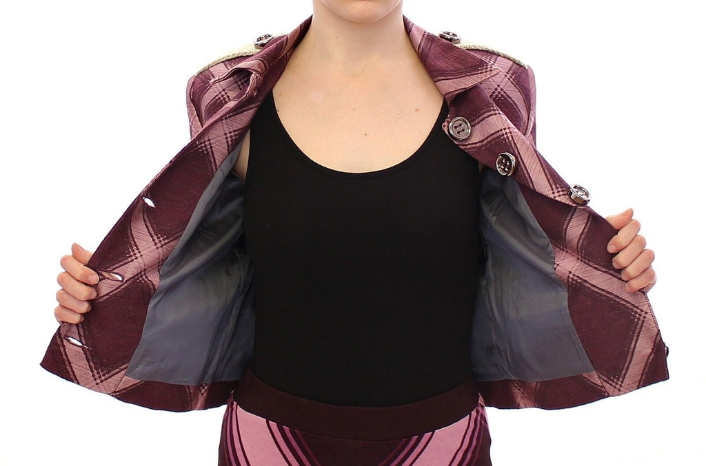 House of Holland – Elegante Jacke mit mehrfarbigem Karomuster