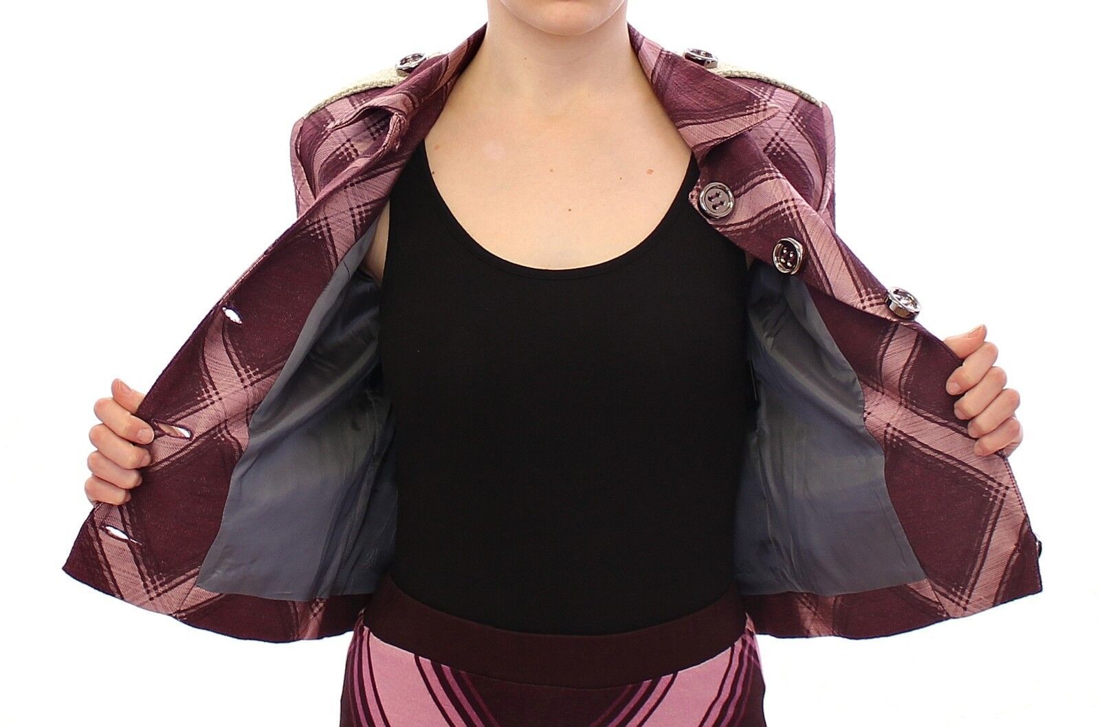 House of Holland – Elegante Jacke mit mehrfarbigem Karomuster
