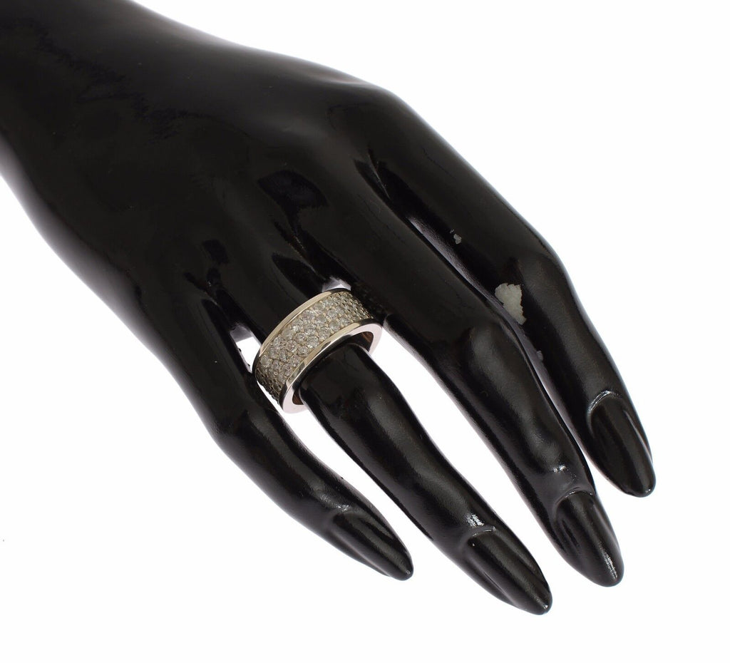 Nialaya – Glamouröser Ring aus Silber mit Zirkonia-Kristallen