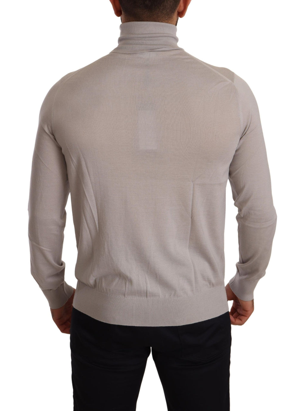 Dolce &amp; Gabbana Eleganter hellblauer Rollkragenpullover aus Kaschmir