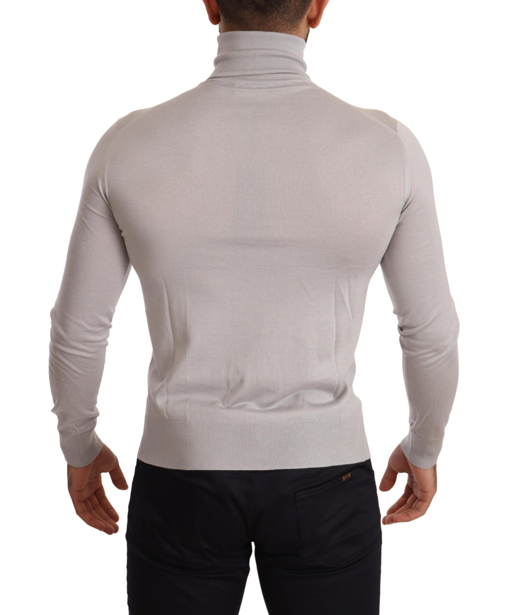 Dolce &amp; Gabbana Eleganter Rollkragenpullover aus Kaschmir-Seidenmischung