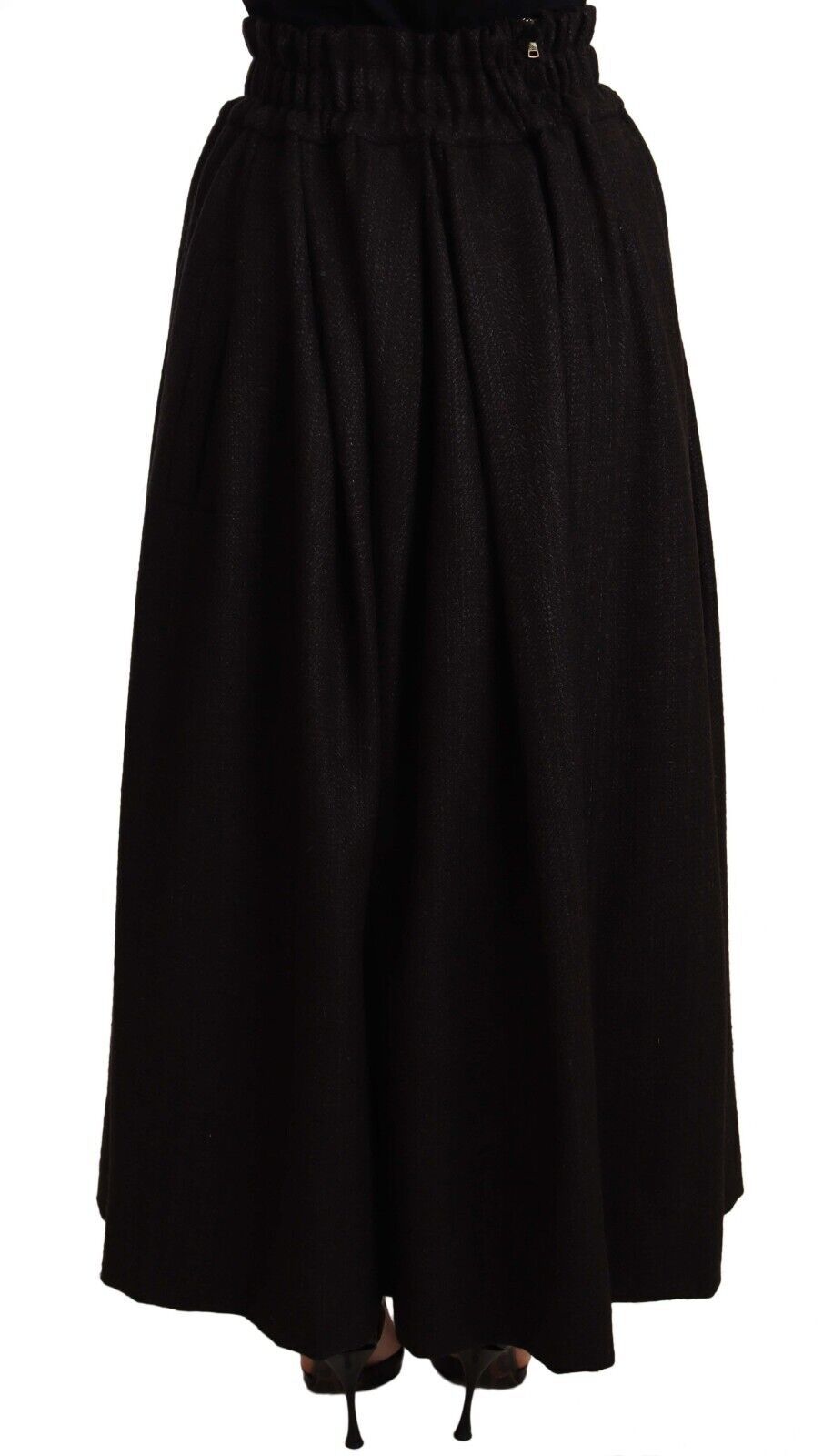 Dolce &amp; Gabbana Eleganter Maxi-A-Linien-Wollrock mit hoher Taille
