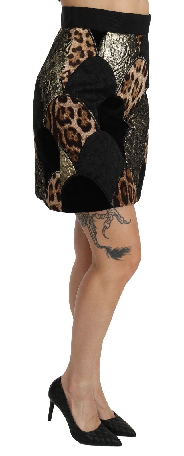 Dolce &amp; Gabbana – Rock mit Leopardenmuster und hoher Taille