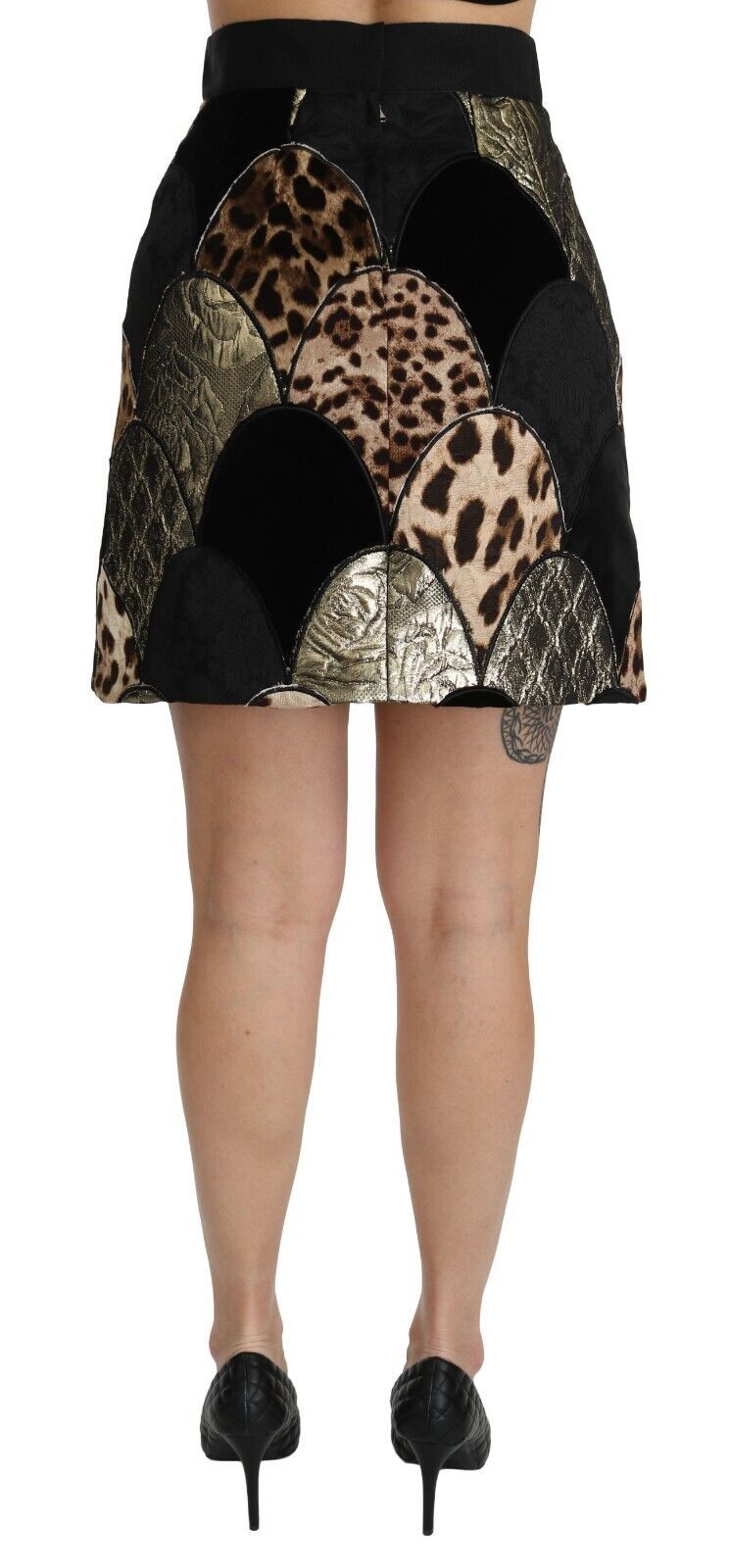 Dolce &amp; Gabbana – Rock mit Leopardenmuster und hoher Taille