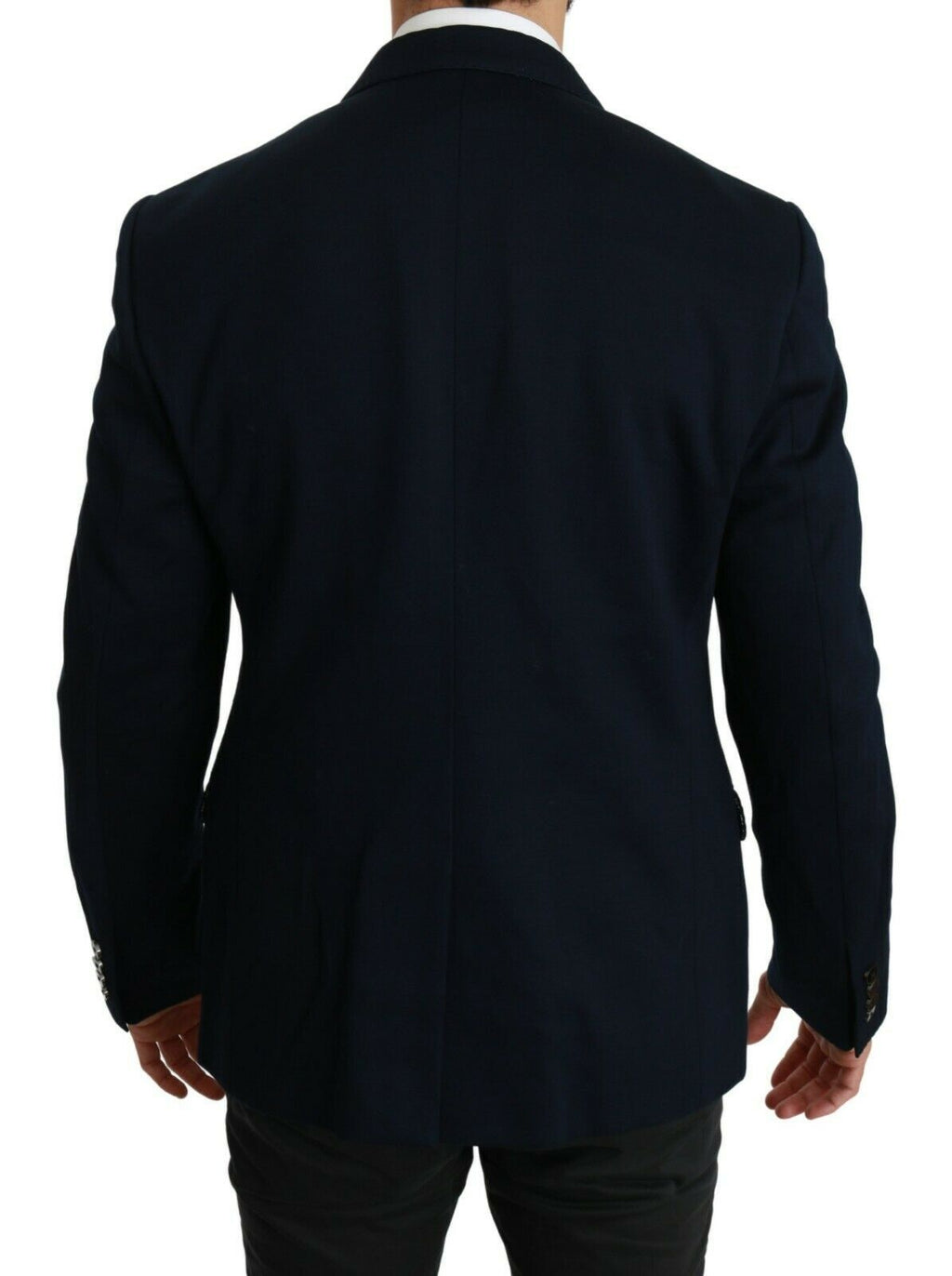 Dolce &amp; Gabbana Eleganter Slim Fit Dunkelblauer Herrenblazer